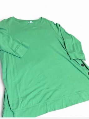 J. Jill  Green Long Sleeve Tunic Top